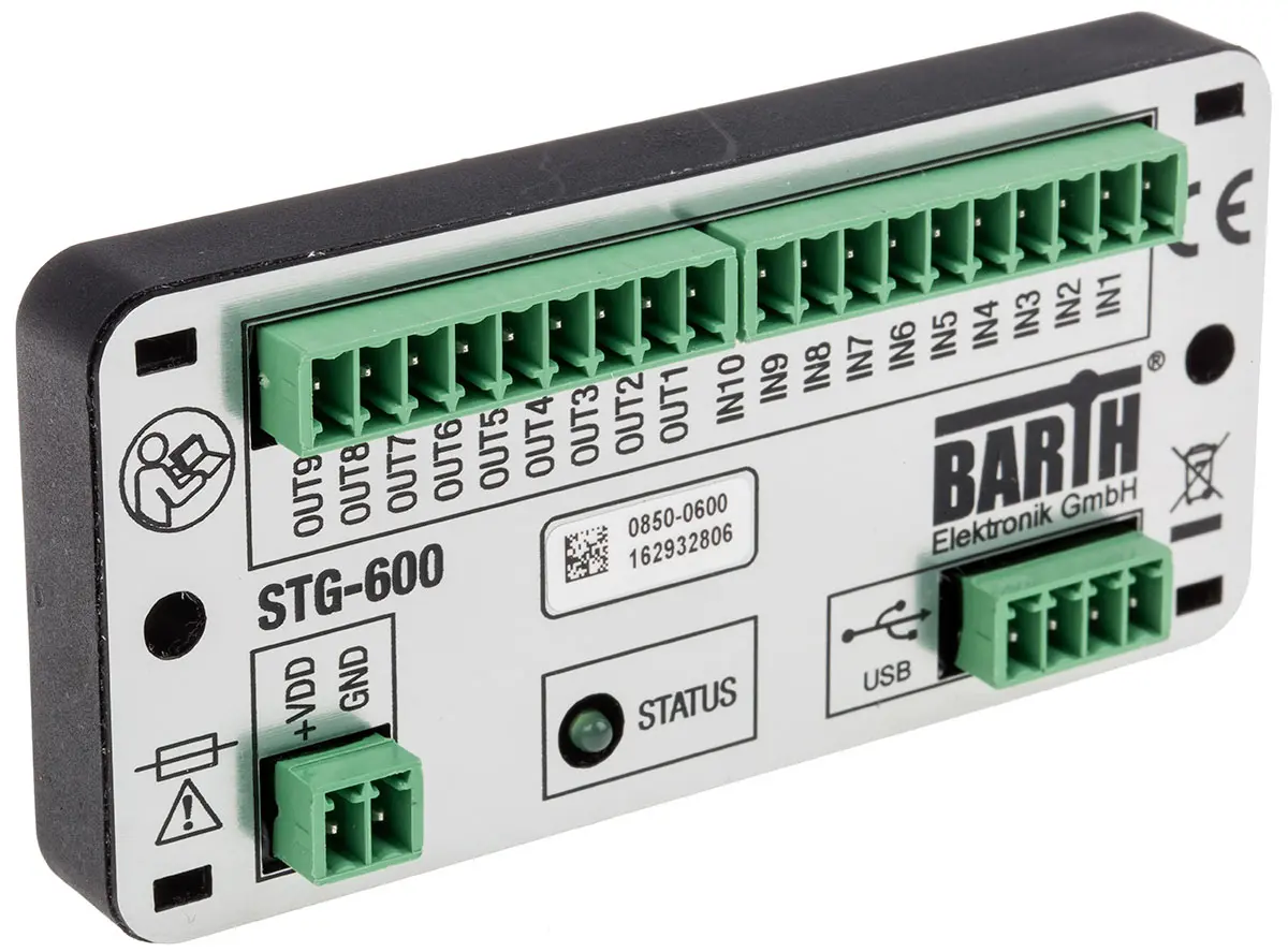 Produktfoto 1 von BARTH Lococube Mini-SPS SPS E/A-Modul, 10 Eing. PWM, Halbleiter Ausg.Typ Analog, digital Eing.Typ für STG-600 7
