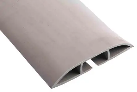 Produktfoto 1 von RS PRO Kabelabdeckung, Innen-Ø 29.4 mm, 101.6mm x 1.83 m Polyvinylchlorid, Grau