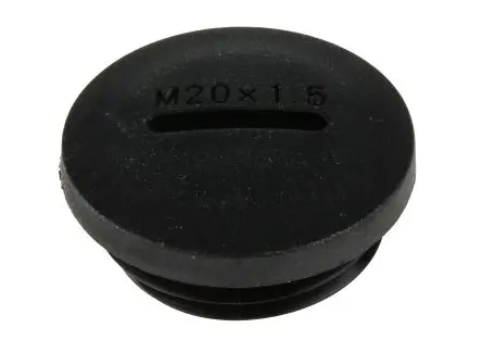 Produktfoto 1 von RS PRO 86597 Blindstopfen M20, Nylon 6.6 Mit Gewinde Ø 24 mm, Schwarz
