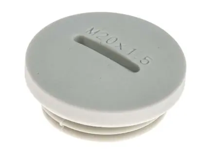 Produktfoto 1 von RS PRO 86597 Blindstopfen M20, Nylon 6.6 Mit Gewinde Ø 24 mm, Grau