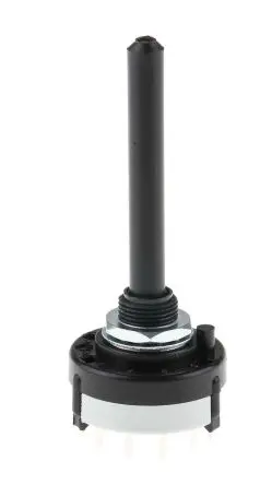 Produktfoto 1 von Lorlin 12-Stufen CK Drehschalter Ein/Aus-Schalter, 1-polig / 150mA Lot, 27.5 mm x 27.5mm x 71.1 mm