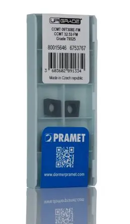 Produktfoto 1 von Pramet 95 ° Drehbankteil, H. 3.97 mm, L. 9.7 mm