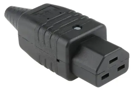 Produktfoto 1 von Schurter 1658 IEC-Steckverbinder C21 250V, Gerade Stecker, Kabel 20A