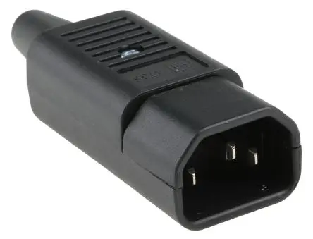 Produktfoto 1 von Schurter 4735 IEC-Steckverbinder Typ E 250V, Gerade Stecker, Kabel 15A