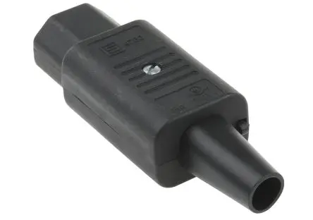Produktfoto 1 von Schurter 4782 IEC-Steckverbinder C13, 250V, Gerade Stecker, Kabel 15A