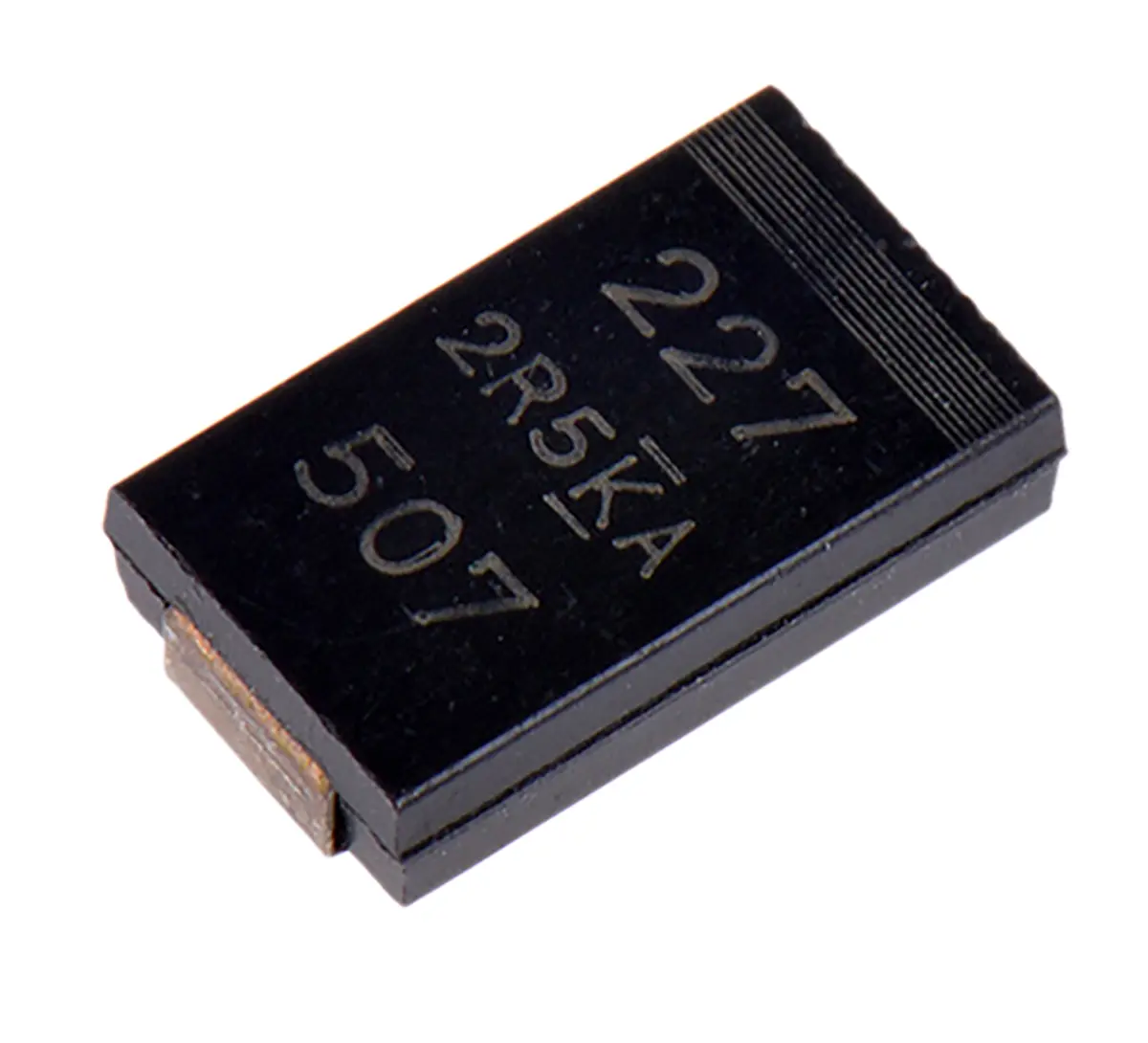 Produktfoto 1 von KEMET T591, SMD Polymerkondensator 220 μF ±20 % / 2.5 V, -55 °C → 105 °C