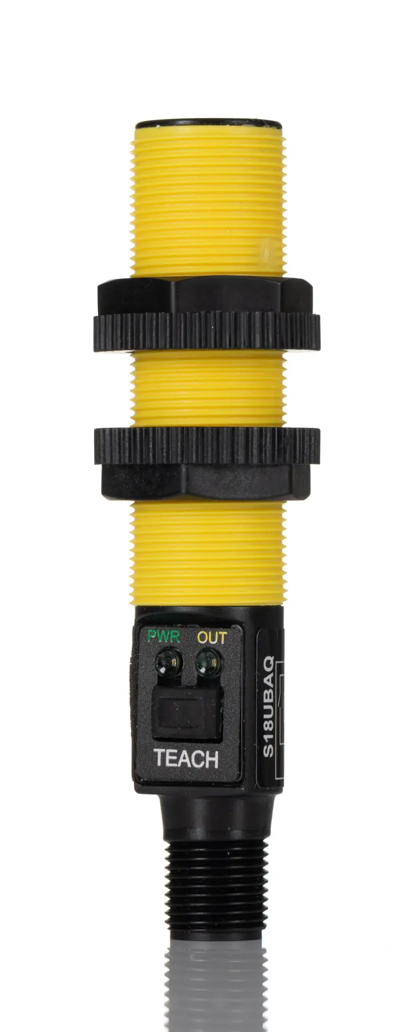 Produktfoto 1 von Banner U-GAGE™ S18U M18 Näherungssensor Ultraschall, Gewinderohr 300 mm PNP/NPN 10 → 30 VDC / 100 mA NO/NC, IP67
