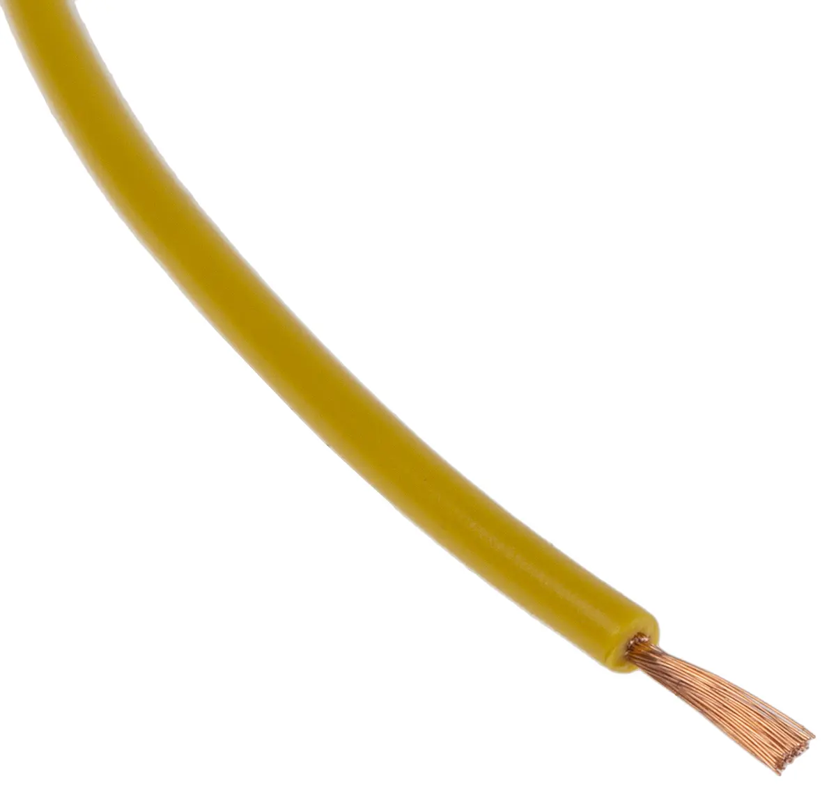 Produktfoto 1 von RS PRO Schaltdraht 0.26 mm², 23 AWG 100 m Gelb Ø 1.7 mm 3 Litzen Polyvinylchlorid