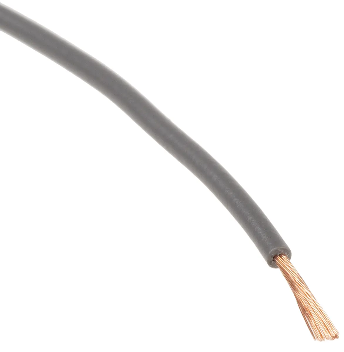 Produktfoto 1 von RS PRO Schaltdraht 0.26 mm², 23 AWG 100 m Grau Ø 1.7 mm 3 Litzen Polyvinylchlorid