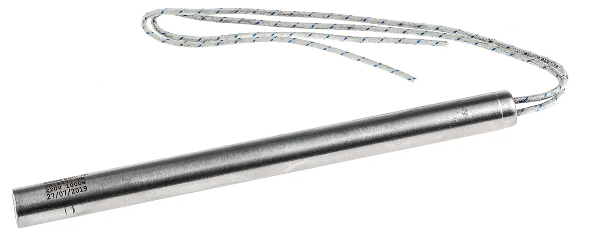 Produktfoto 1 von RS PRO Heizelement Heizpatrone 1 kW / 220 V ac, Ø 16 mm, Länge 200mm