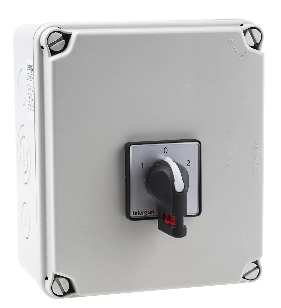 Produktfoto 1 von RS PRO Trennschalter 2P-polig 40A Schwarz IP 65 18,5kW 690V