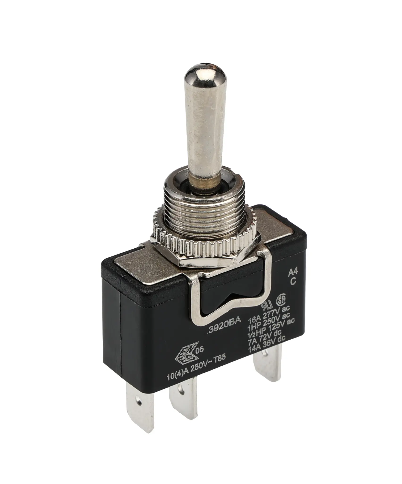 Produktfoto 1 von Arcolectric (Bulgin) Ltd Panel Kippschalter 1-poliger Umschalter, Ein-Aus-Ein, 250 V ac, 20A, IP67, Stecker