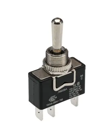 Produktfoto 1 von Arcolectric (Bulgin) Ltd Panel Kippschalter 1-poliger Umschalter, Ein-Aus-Ein, 250 V ac, 20A, IP67, Stecker
