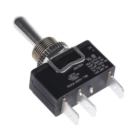 Produktfoto 1 von Arcolectric (Bulgin) Ltd Panel Kippschalter 1-poliger Umschalter, Ein-Aus-Ein, 277 V ac, 20A, IP67, Stecker