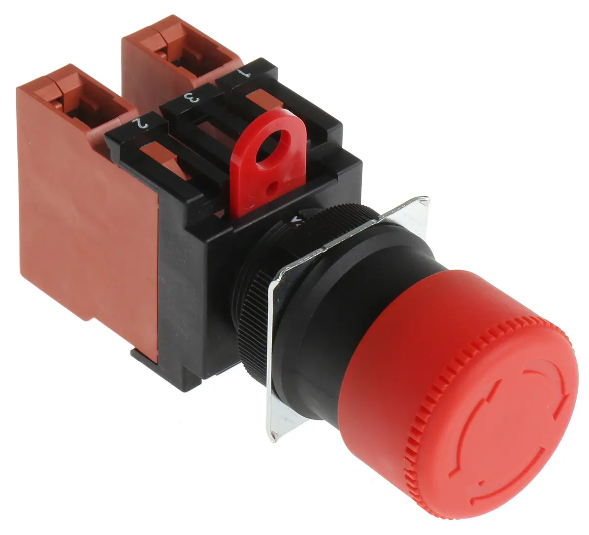 Produktfoto 1 von Omron A22E Not-Aus-Drucktaster, Panel, Ø 22 mm, 2 Öffner, Rot IP65, 34 mm, x 86.7 mm, Drehfreigabe