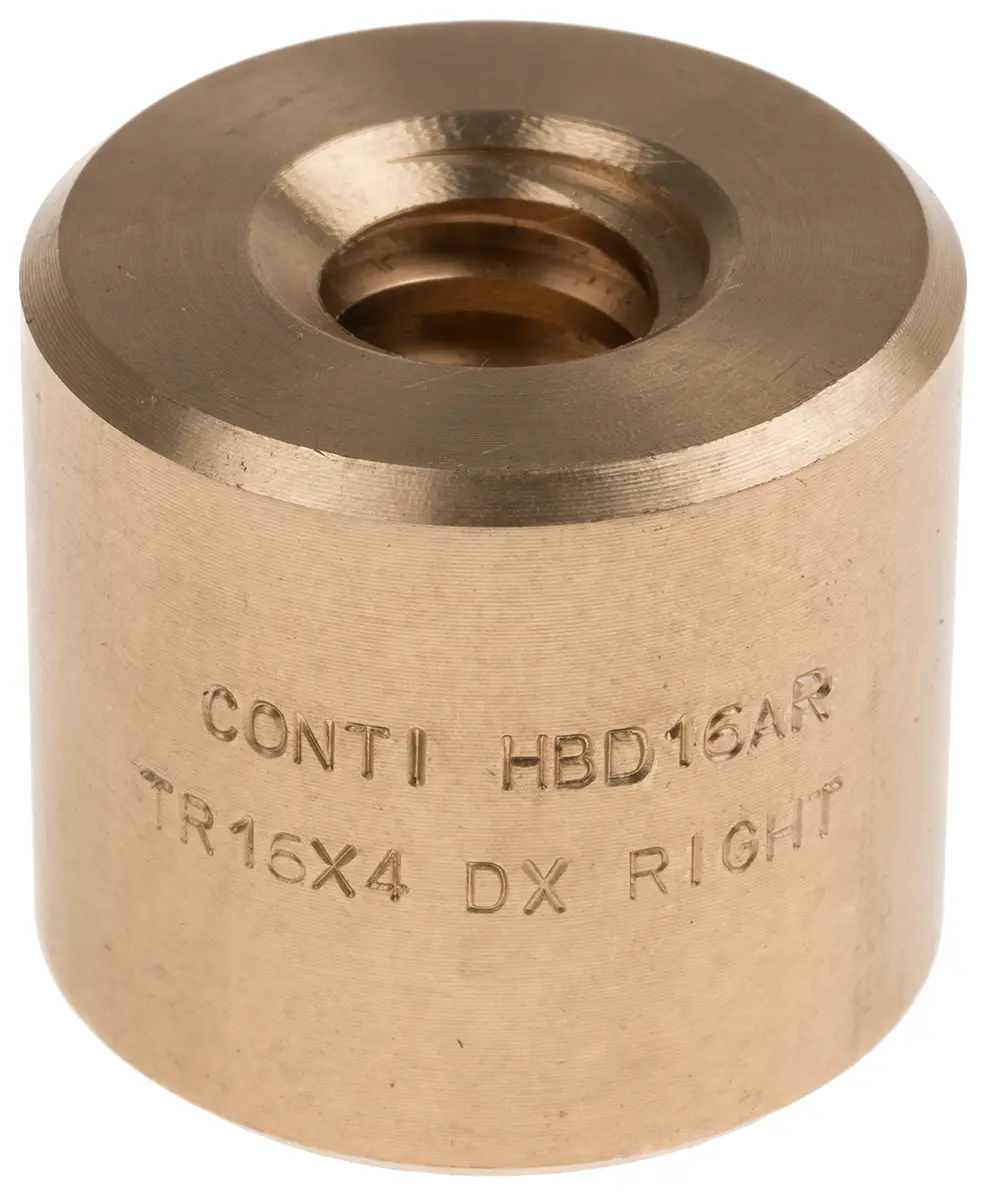Produktfoto 1 von RS PRO 4 mm Spindelmutter Zylindrisch 16 mm, Außen-Ø: 36 mm Außen-ø , Länge: 32 mm