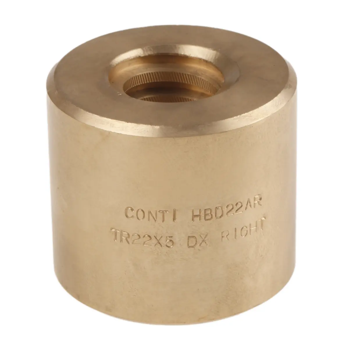 Produktfoto 1 von RS PRO 5 mm Spindelmutter Zylindrisch 22 mm, Außen-Ø: 45 mm Außen-ø , Länge: 40 mm