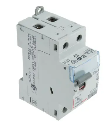 Produktfoto 1 von Legrand 4115 Fehlerstrom-Schutzeinrichtung, 1-polig, 16A, 10 mA Typ AC DX EN 60947-2, RoHS