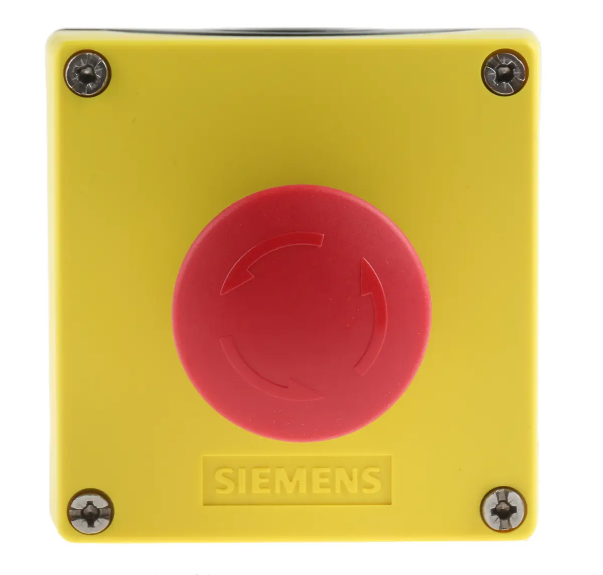 Produktfoto 1 von Siemens SIRIUS ACT 3SU18 Not-Aus-Drucktaster, Boden, Ø 22 mm, 1 Öffner, Rot, Gelb IP66, IP40, IP69K Better World, x 64