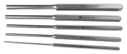 RS PRO Splintentreiber Satz, Ø 3mm, 9.5 mm, 5-teilig, Splinttreiber