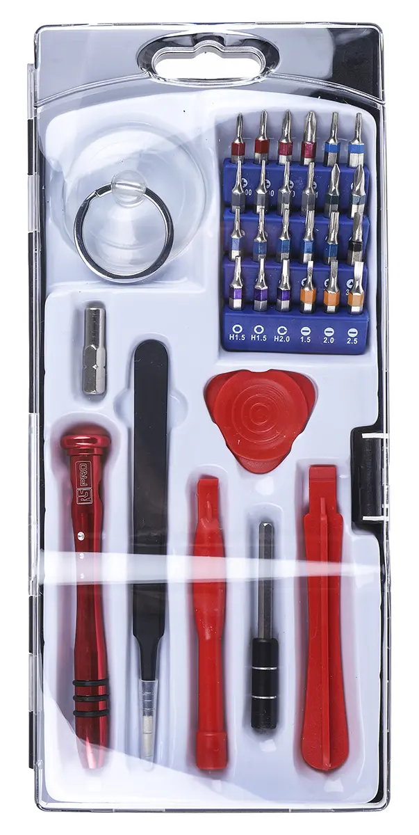Produktfoto 1 von RS PRO Telefonreparatur Werkzeugsatz, Tasche 32-teilig