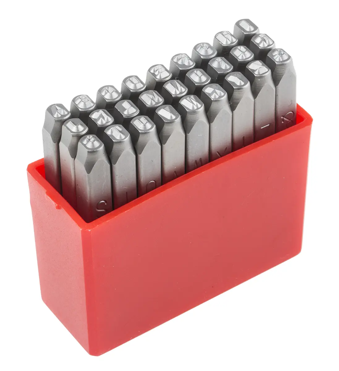Produktfoto 1 von RS PRO 2.5 mm Buchstaben-Schlagstempel Satz 27-teilig