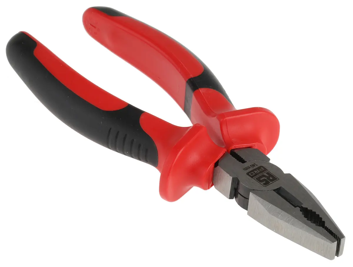 Produktfoto 1 von RS PRO Rundzange / Backen 30mm Standard Schneidkraft → 1.6 mm 140 mm VDE 1000V zugelassen ESD-Sicherheit