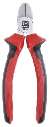 Produktfoto 1 von RS PRO VDE 1000V zugelassen Seitenschneider Schließer (NO) 160mm / Backen 21mm, Schneidleistung 2 mm