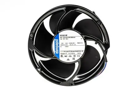 Produktfoto 1 von ebm-papst 6300 - S-Force Axiallüfter, Kugel, 48V dc / 67 W 0.12 A, 5000 U/min, 710 m³/h IP20 119 mm 60mm 50.8 mm