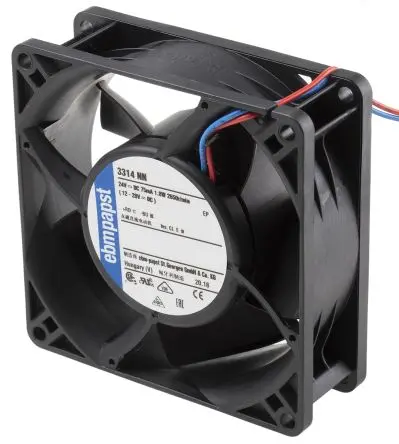 Produktfoto 1 von ebm-papst 3300 N - S-Panther Axiallüfter, Kugel, 24V dc / 1.8 W 0.12 A, 2650 U/min, 80 m³/h IP20 92 mm 32mm 32 mm