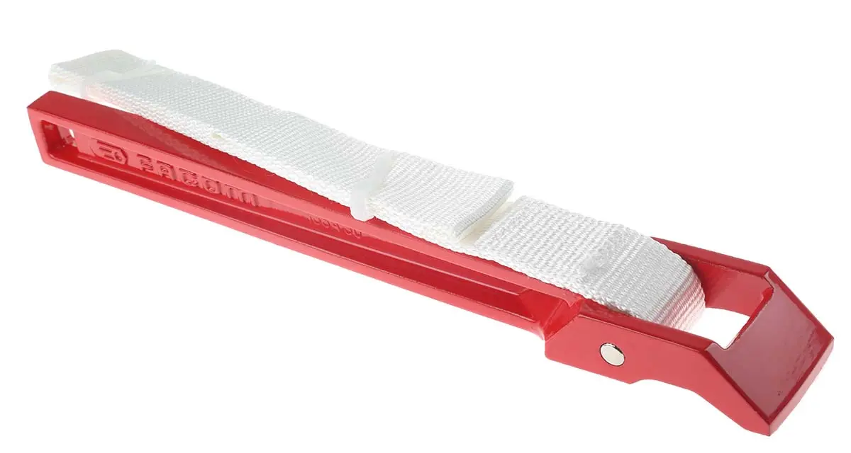 Produktfoto 1 von Facom Schraubenschlüssel Bandschlüssel, Metall Griff, Backenweite 125 mm, / Länge 760 mm