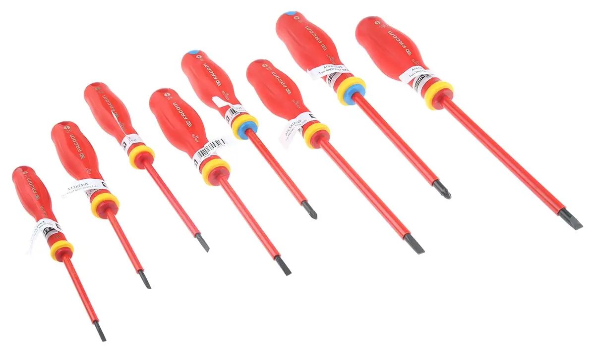 Produktfoto 1 von Facom Isoliert, 8-teilig Geschlitzt, Pozidriv