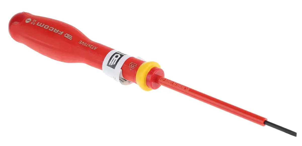 Produktfoto 1 von Facom VDE 1000V zugelassen Isoliert, 170 mm / Klinge 75 mm