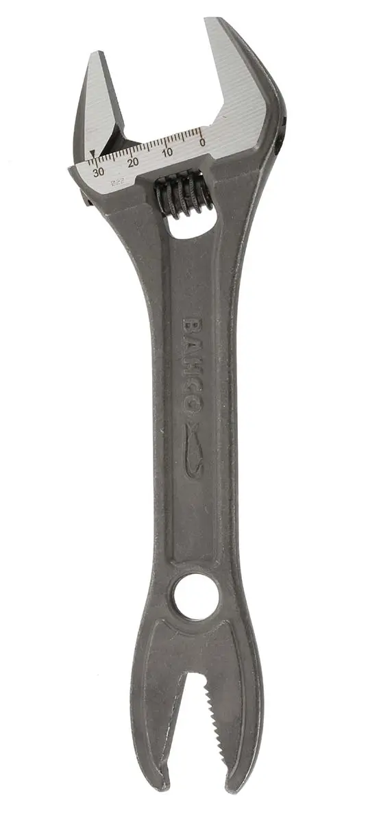 Produktfoto 1 von Bahco Schraubenschlüssel Rollgabelschlüssel Nicht parkend, Metall Griff, Backenweite 32 mm, / Länge 205 mm