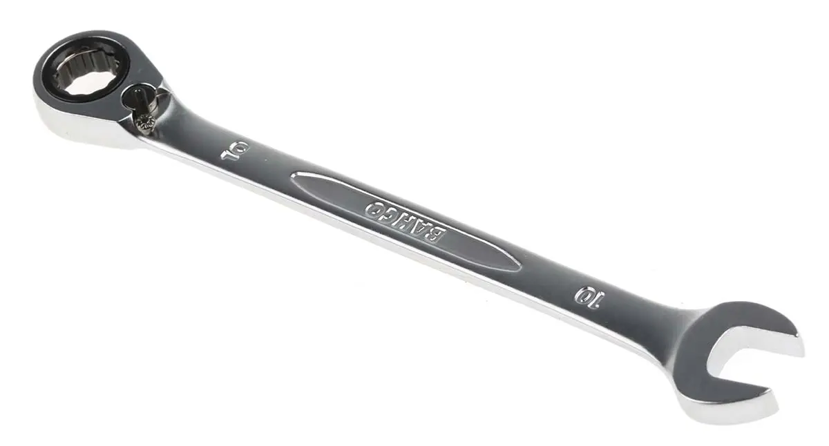 Produktfoto 1 von Bahco Ratschenschlüssel 10 mm Legierungsstahl, Länge 159 mm