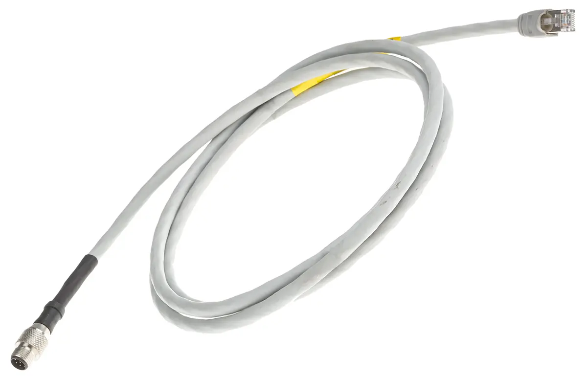 Produktfoto 1 von RS PRO CDM12S8 Kat. 6 Ethernet-Kabel, 2 m, Grau 8 Ungeschirmt, Aussen ø 6.8 mm Außen-ø , Polyvinylchlorid