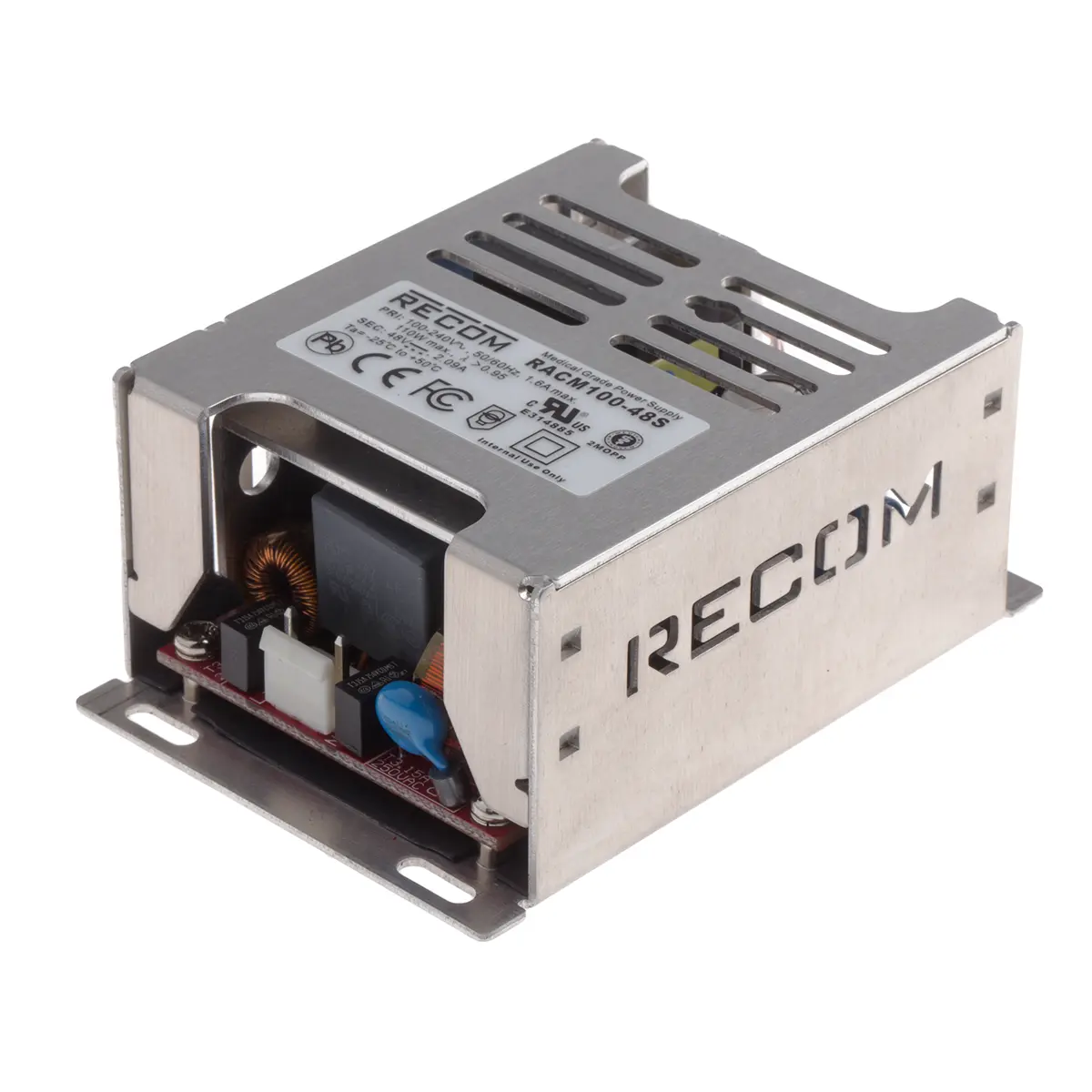Produktfoto 1 von Recom RACM100 Schaltnetzteil 1 48V 100 W, Fahrgestell 264V