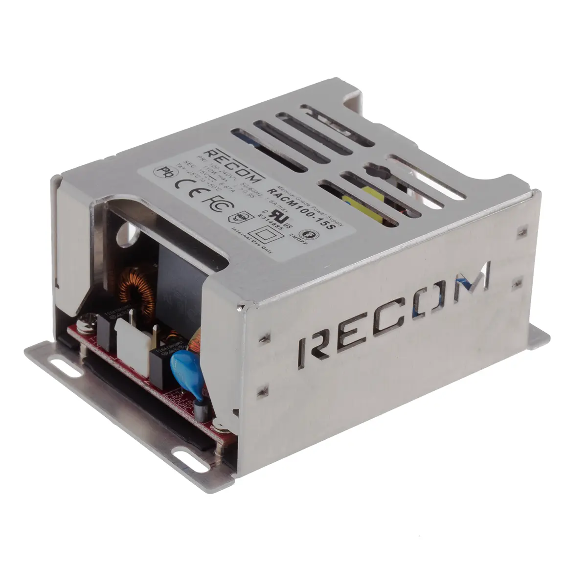 Produktfoto 1 von Recom RACM100 Schaltnetzteil 1 15V 100 W, Fahrgestell 264V