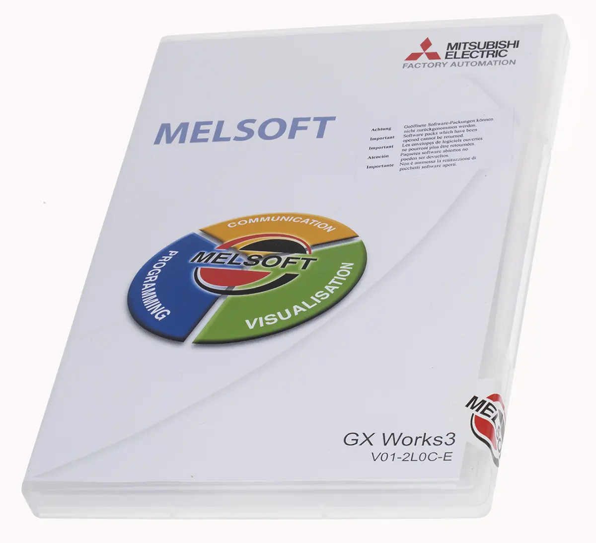 Produktfoto 1 von Mitsubishi Electric SPS-Programmiersoftware für MELSEC Programmierbare Controller der Serie iQ-F, MELSEC