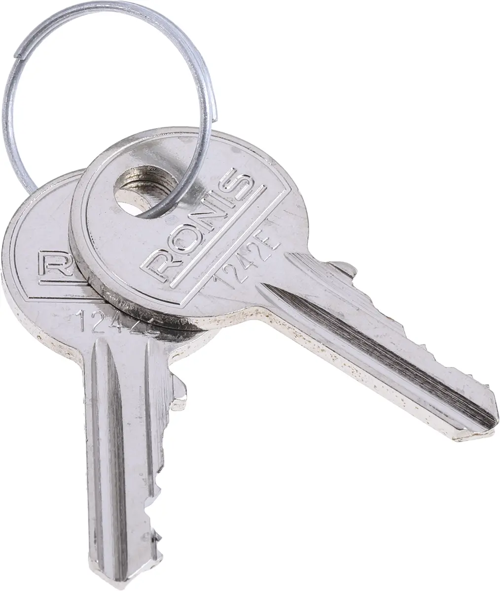 Produktfoto 1 von Rittal Schaltschrankschlüssel Schlüsselsatz Typ 1242 E 2-in-1