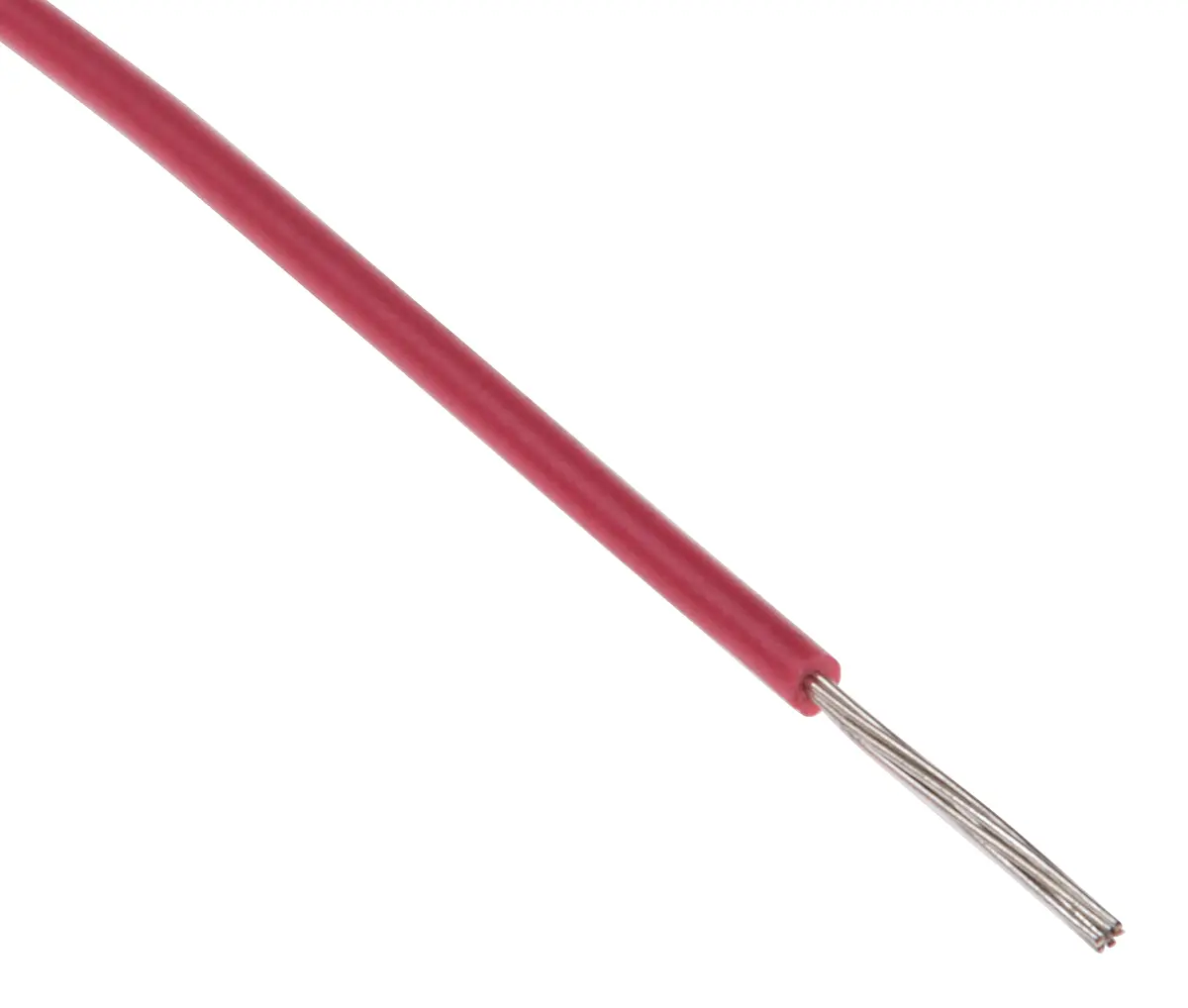 Produktfoto 1 von RS PRO Einzeladerleitung 0,13 mm², 26 AWG 100m Rot XLPVC isoliert Ø 1mm 7/0,16 mm Litzen UL1429