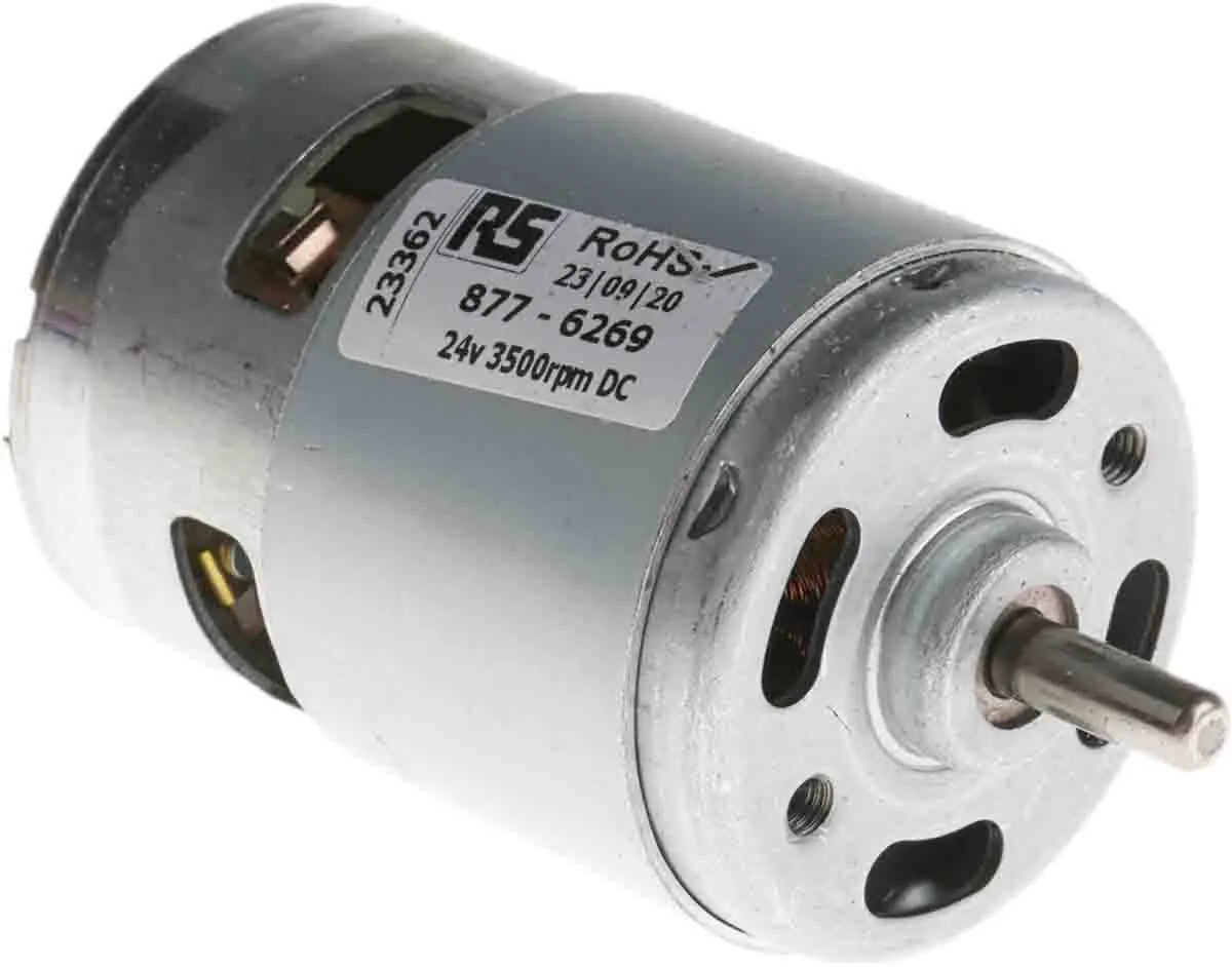 Produktfoto 1 von Mellor Electric DC Bürstenmotor Gleichstrommotor bis 0.046 Nm, 24 V dc / 13.6 W, 2840 rpm, Wellen-Ø 5 mm, 44.5 mm x