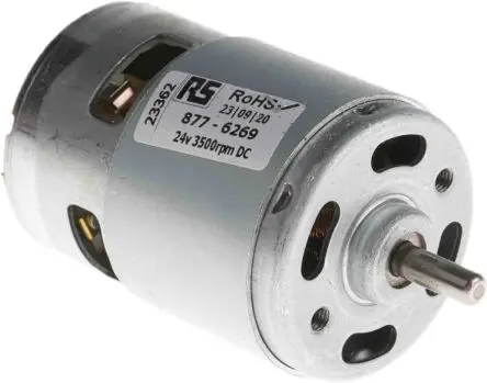 Produktfoto 1 von Mellor Electric DC Bürstenmotor Gleichstrommotor bis 0.046 Nm, 24V dc / 13.6 W, 2840U/min, Wellen-Ø 5 mm, 44.5mm x 85.75