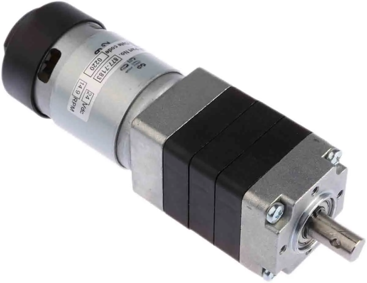 Produktfoto 1 von Micromotors P205 Bürsten-Getriebemotor DC-Getriebemotor bis 9 Nm 244.14:1, 24V dc / 26.4 W, 14U/min, Wellen-Ø 10 mm,