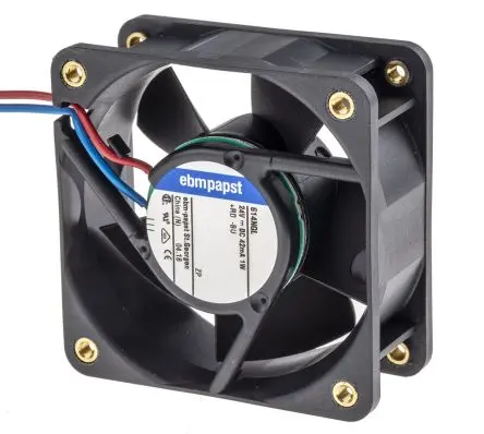 Produktfoto 1 von ebm-papst 600 N Axiallüfter, Sintec-Sleeve, 24V dc / 1 W 0.12 A, 2500 U/min, 21 m³/h IP20 60 mm 25.4mm 25.4 mm