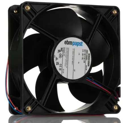 ebm-papst 4400 Axiallüfter, Kugel, 24V dc / 3.6 W 0.12 A, 3300 U/min, 184 m³/h IP20 119 mm 38mm 38 mm