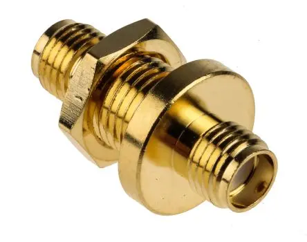 Produktfoto 1 von RS PRO HF Adapter, 50 Ω, Gerade, 18GHz Buchse Buchse, Koaxial SMA