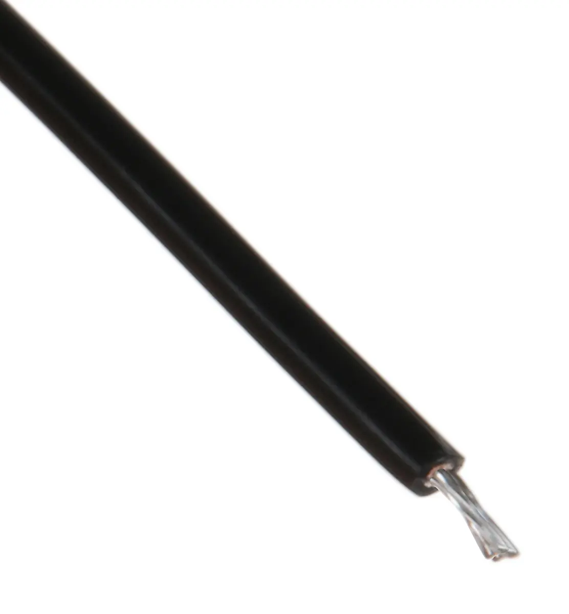 Produktfoto 1 von Alpha Wire Hookup Wire TEFLON Schaltdraht 0.33 mm², 22 AWG 30 m Schwarz Ø 1.27 mm 19 Litzen Polytetrafluorethylen
