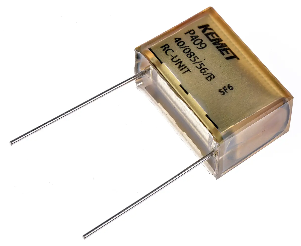 Produktfoto 1 von KEMET P409 X2 Metallpapierkondensator 470nF ±20% / 275V ac, THT Raster 25.4mm