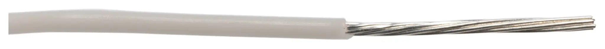 Produktfoto 1 von Alpha Wire Hookup Wire TEFLON Schaltdraht 0.23 mm², 24 AWG 30.5 m Weiß Ø 0.91 mm 11871 Litzen Polytetrafluorethylen